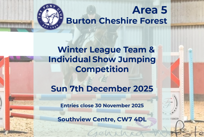 Area 5 - BCF Winter League Show Jumping - Southview - 07/12/25
