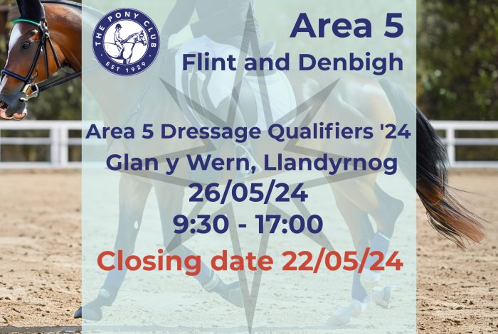 Area 5 Dressage Qualifiers - Glan y Wern - 26/05/24