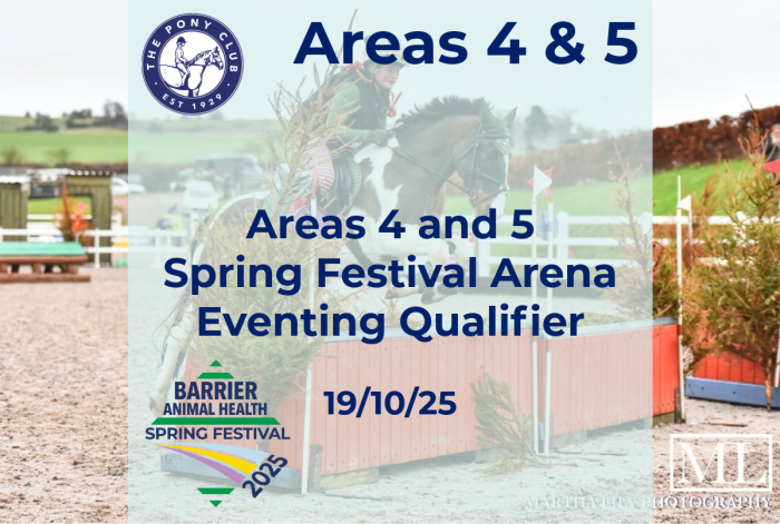 Areas 4 and 5 Spring Festival Arena Eventing Qualifier Competition