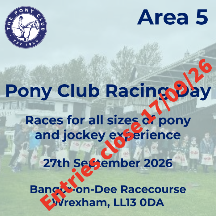 Area 5 - Pony Club Pony Racing Day - 27/09/26