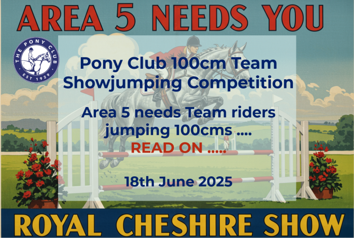 APPLY TODAY - NOW OPEN - PC 100cm Team Showjumping Competition - 18/06/25