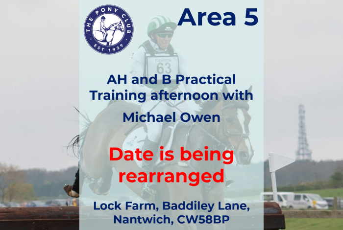Area 5 - AH and B Practical Training - Michael Owen - Date ... TBC
