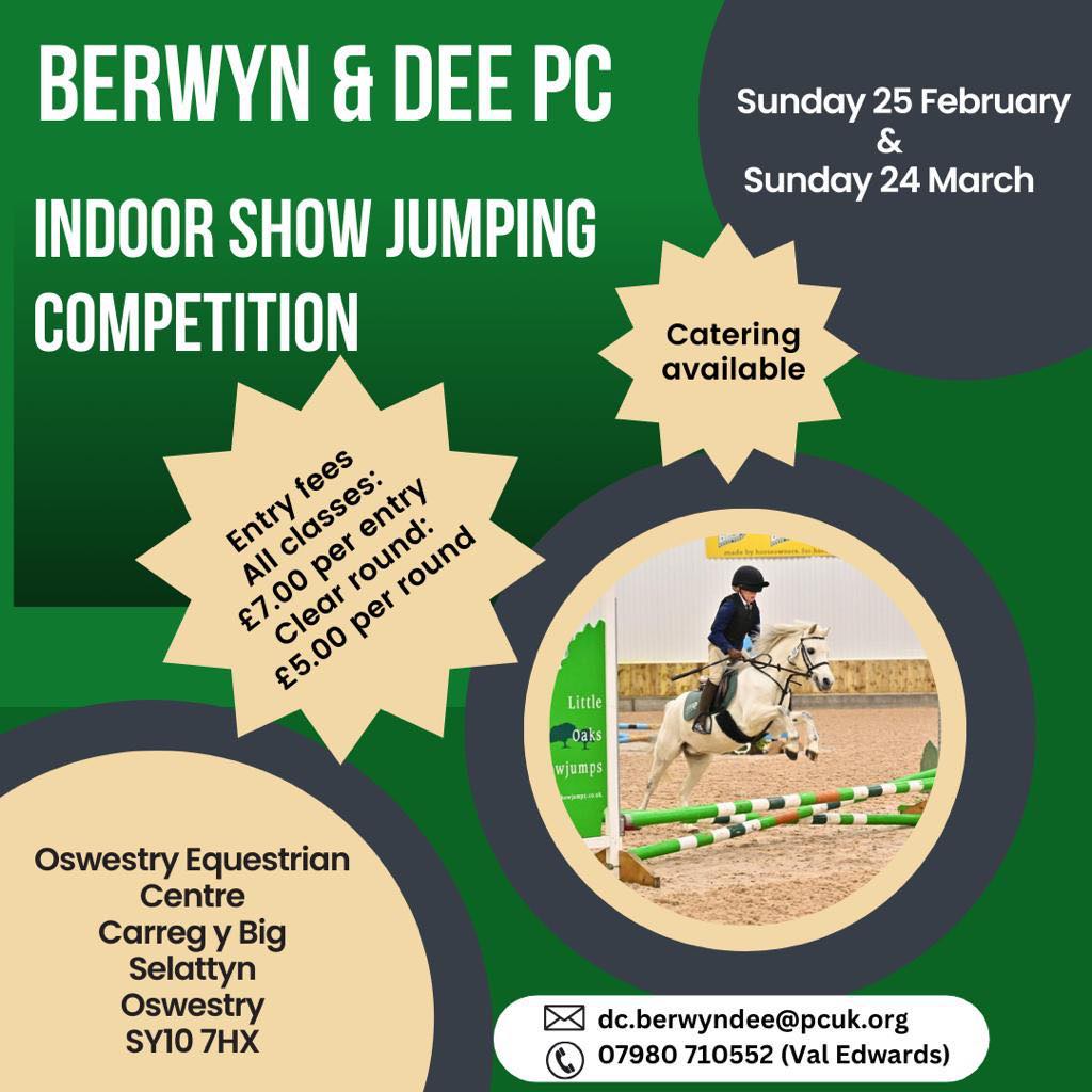 Indoor Show Jumping Competition - Open to ALL PC Members