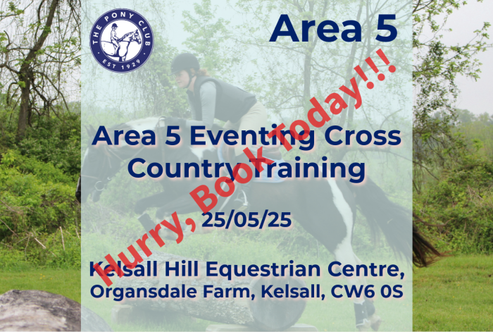 Area 5 Eventing Cross Country Training - 25/05/25