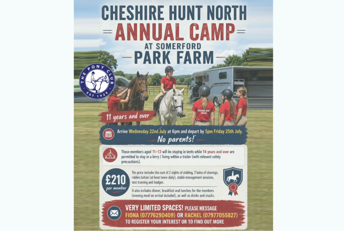 Cheshire Hunt North Summer Camp July 26