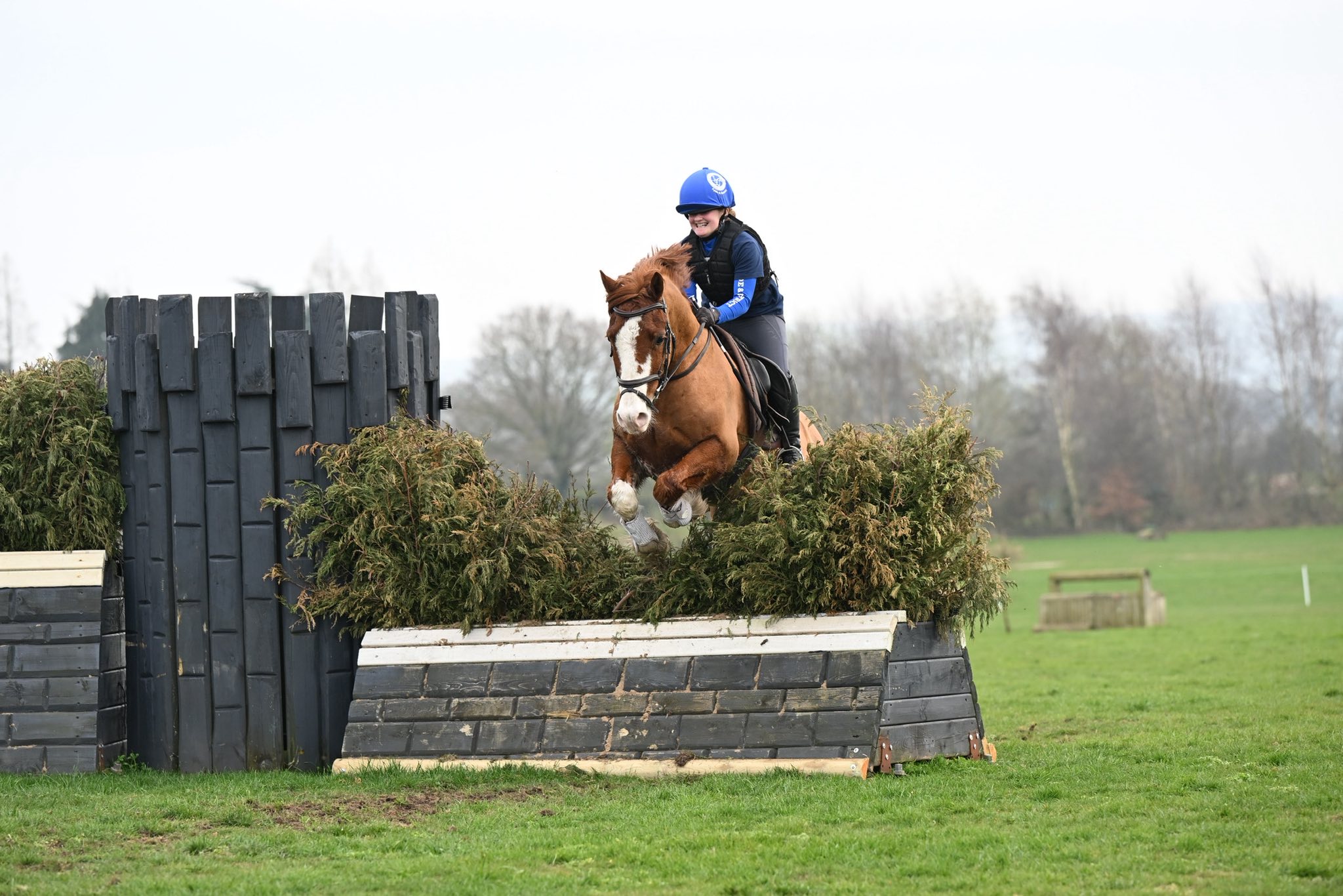 A Fylde and District Pony Club member competing in cross country