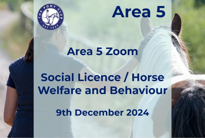 Area 5 - Zoom - Social Licence / Horse Welfare and Behaviour