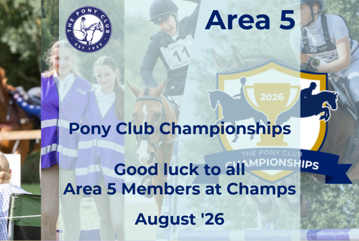 Good luck to all Area 5 Members at Champs