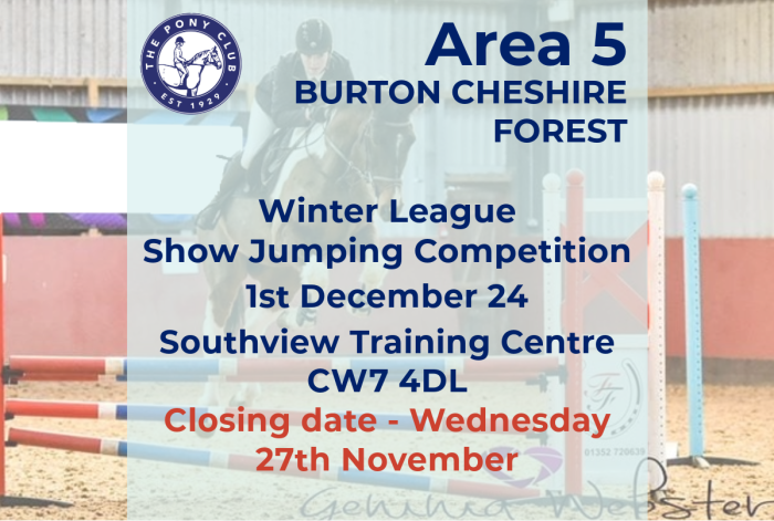 Area 5 - BCF WL Show Jumping - Southview - 01/12/24