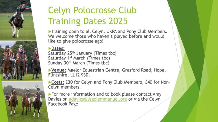 Polocrosse Training - Winter and Spring Dates